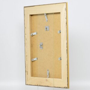 Cornice barocca effetto profilo 31 argento 14,8x21 cm vetro acrilico qualità museale