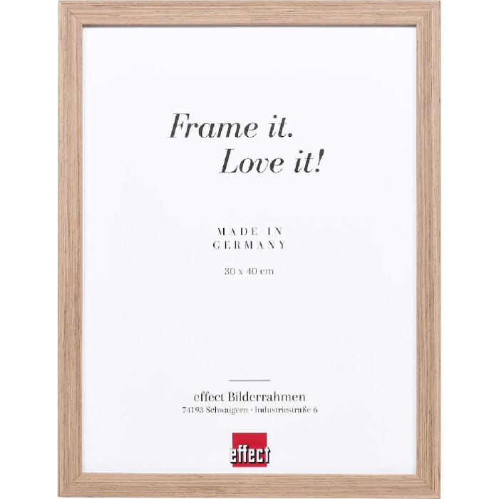 Cornice in legno Effect Profilo 54 Nussbaum 60x60 cm con vetro acrilico museo