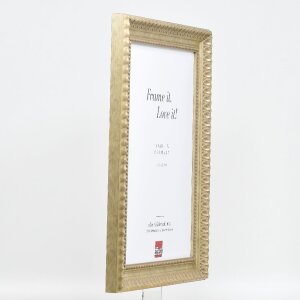 Cornice in legno Effect Profil 56 21x29,7 cm antichizzato argento con vetro acrilico da museo