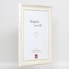 Cornice per foto in legno effect Profil 56 50x65 cm Bianco con vetro museale acrilico