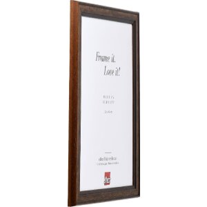 Effect Holz-Bilderrahmen Profil 64 braun 30x45 cm mit Museumsglas Acryl