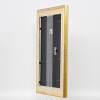 Effetto cornice in legno profilo 95 oro 40x50 cm vetro acrilico qualità museale