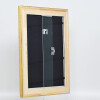 Effetto cornice in legno profilo 95 oro 40x50 cm vetro acrilico qualità museale