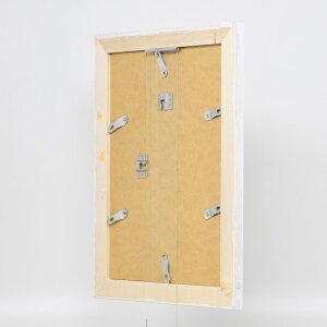 Cornice in legno effetto 2240 bianco 45x80 cm vetro acrilico qualità museale