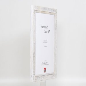 Cornice in legno effetto 2240 bianco 45x80 cm vetro acrilico qualità museale