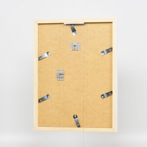 Cornice in legno Effect Top Cube 10x10 cm bianco con vetro acrilico museale protezione UV