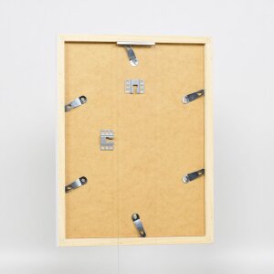 Cornice in legno Effect Top Cube 10x10 cm bianco con vetro acrilico museale protezione UV