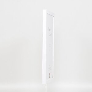 Cornice in legno Effect Top Cube 10x10 cm bianco con vetro acrilico museale protezione UV