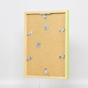 Effetto cornice in legno Top Cube 21x29,7 cm verde vetro acrilico qualità museale