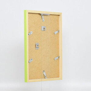 Effetto cornice in legno Top Cube 21x29,7 cm verde vetro acrilico qualità museale
