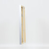 Effetto cornice in legno Top Cube 25x50 cm argento vetro acrilico qualità museale