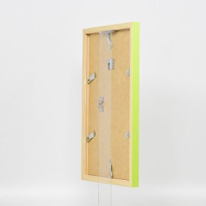 Effetto cornice in legno Top Cube 27x48 cm verde vetro acrilico qualità museale