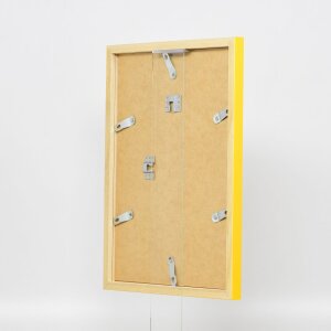 Effetto cornice in legno Top Cube 45x80 cm vetro acrilico giallo qualità museale