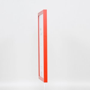 Cornice in legno ad effetto Top Cube 50x75 cm vetro acrilico rosso qualità museale