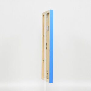 Cornice in legno ad effetto Top Cube 59,4x84,1 cm vetro acrilico blu qualità museale