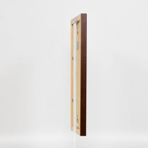 Cornice in legno effetto Top N palissandro 18x27 cm vetro acrilico qualità museo