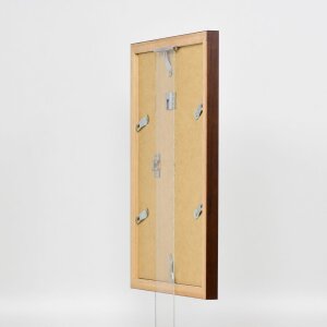 Cornice in legno effetto Top N palissandro 18x32 cm vetro acrilico qualità museo