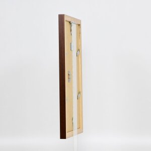 Cornice in legno effetto Top N palissandro 25x50 cm vetro acrilico qualità museo