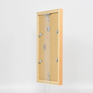 Cornice in legno effetto Top N betulla 50x100 cm vetro acrilico qualità museo