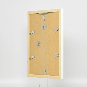 Effetto cornice in legno Top N bianco 60x80 cm Vetro acrilico Qualità museo