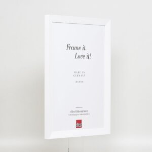 Effetto cornice in legno Top N bianco 60x80 cm Vetro acrilico Qualità museo