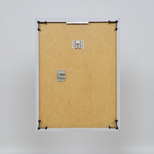 Cornice in plastica ad effetto Art silver 20x20 cm vetro museale