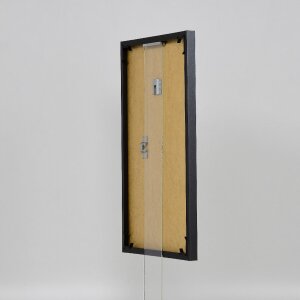 Cornice in plastica effetto Art antracite 20x20 cm vetro museale