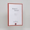 Cornice in plastica ad effetto Art red 20x25 cm vetro museale