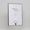 Cornice in plastica ad effetto Art platinum 20x25 cm vetro museale