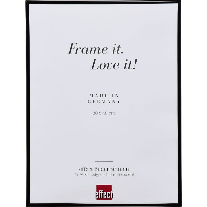Cornice in plastica ad effetto Art black 20x30 cm vetro museale