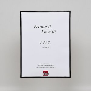 Cornice in plastica ad effetto Art black 20x30 cm vetro museale