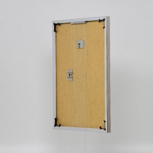 Cornice in plastica ad effetto Art platinum 20x30 cm vetro museale