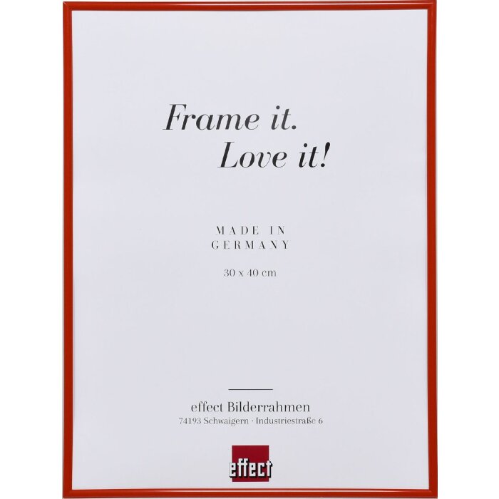 Cornice in plastica ad effetto Art red 21x29,7 cm vetro museale