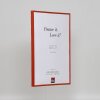 Cornice in plastica ad effetto Art red 25x60 cm vetro museale