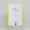 Cornice in plastica ad effetto Art yellow 25x80 cm vetro museale