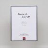 Effetto cornice in plastica Art antracite 27x48 cm vetro museale