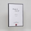 Effetto cornice in plastica Art antracite 27x48 cm vetro museale