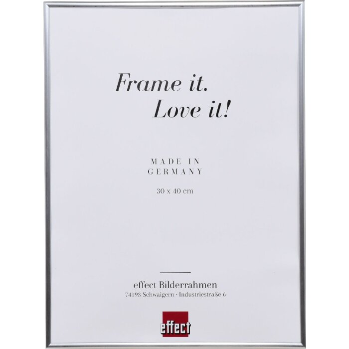 Cornice in plastica ad effetto Art silver 29,7x42 cm vetro museale
