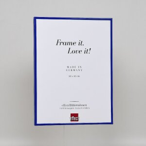 Cornice in plastica ad effetto Art blue 30x45 cm vetro museale