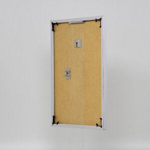 Cornice in plastica ad effetto Art silver 40x60 cm vetro museale