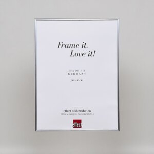 Cornice in plastica ad effetto Art silver 40x60 cm vetro museale
