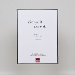 Effetto cornice in plastica Art antracite 50x70 cm vetro museale