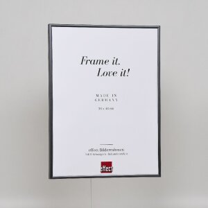 Effetto cornice in plastica Art antracite 50x70 cm vetro museale