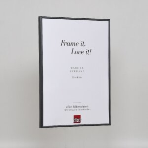 Effetto cornice in plastica Art antracite 50x70 cm vetro museale