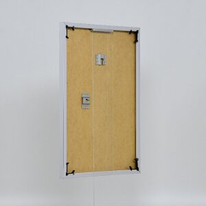 Cornice in plastica ad effetto Art silver 60x90 cm vetro da museo