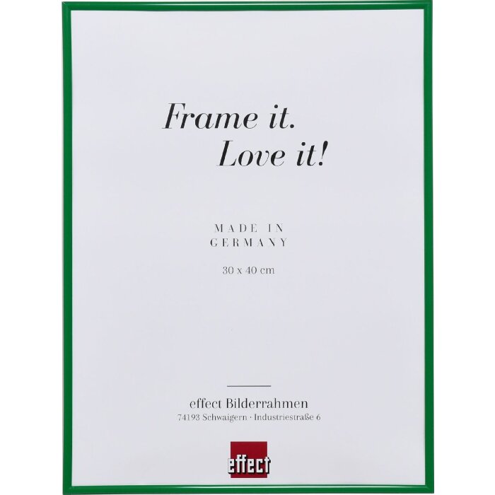 Cornice in plastica ad effetto Art green 70x100 cm vetro museale