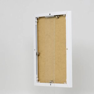 Cornice in alluminio Effect Quadro 18x24 cm bianco con vetro museale