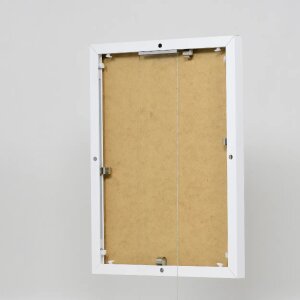 Cornice in alluminio Effect Quadro 18x24 cm bianco con vetro museale