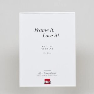 Cornice in alluminio Effect Quadro 18x24 cm bianco con vetro museale