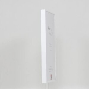Cornice in alluminio Effect Quadro 18x24 cm bianco con vetro museale